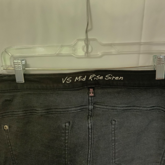Victoria's Secret Black Denim VS MID RISE SIREN size 8 very good pre-owned cond. - Picture 13 of 13